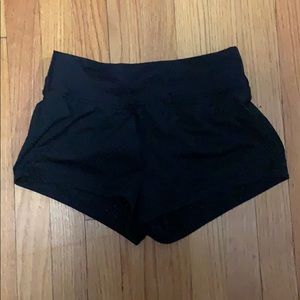 Black Lululemon athletic shorts size 2
